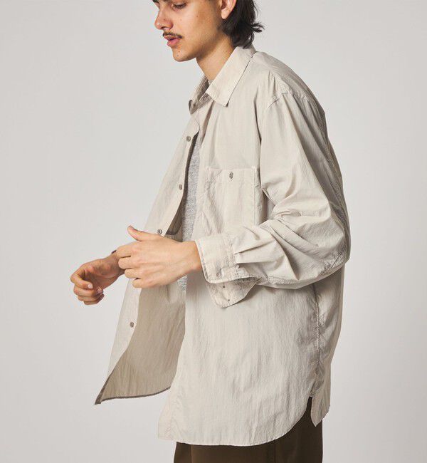 STEVEN ALAN「＜Steven Alan エアリーナイロン レギュラーカラー シャツ LOOSE」|シャツ・ブラウス|