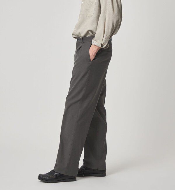 STEVEN ALAN「＜Steven Alan＞ TCL オックスフォード アウト ワンプリーツ スラックス」|スラックス|