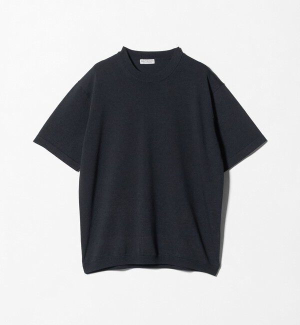 BEAUTY&YOUTH UNITED ARROWS「フュージョン カラー ニット Tシャツ ウォッシャブル」|ニット・セーター|NAVY