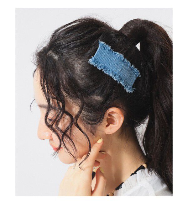 BEAMSBOY「カットオフ バレッタ」|その他|BLUE