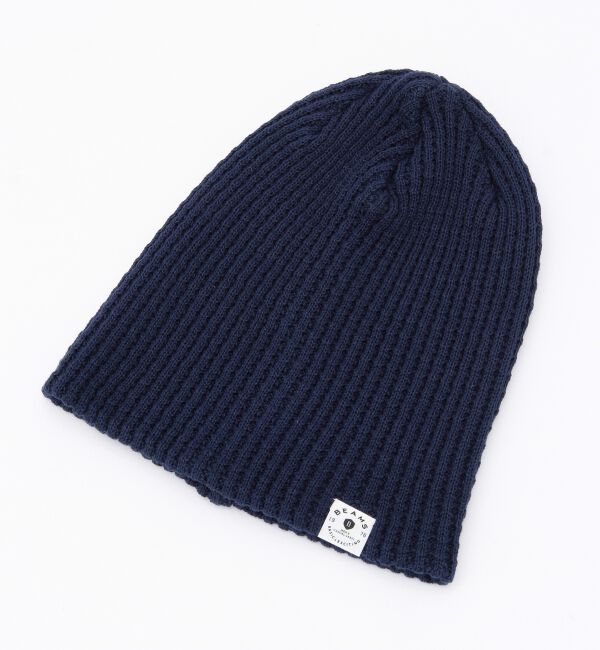 BEAMS「BEAMS / ルーズ ビーニー」|ハット|NAVY