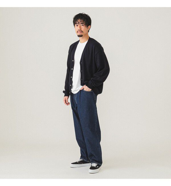 BEAMS「ワイド テーパード デニム」|デニム|