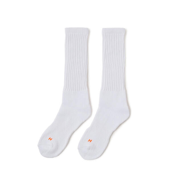 BEAMS「Healthknit &times; BEAMS / 別注 Loose Sox」|ソックス|WHITE