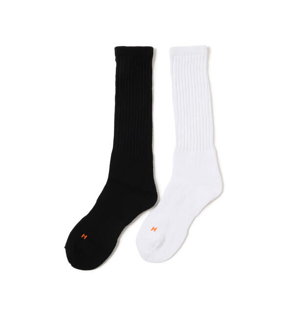 BEAMS「Healthknit &times; BEAMS / 別注 Loose Sox」|ソックス|WHITE/BLACK