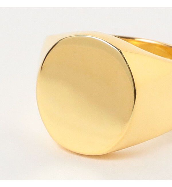 BEAMS「BEAMS / ゴールド ラウンド リング SILVER925」|リング|