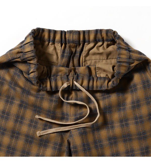 BEAMS「ブークレ チェック イージーパンツ」|チノ|