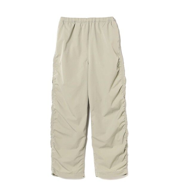 BEAMS「ワイドストレートフィット パッカリング イージーパンツ」|チノ|TAUPE