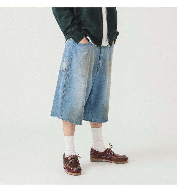 BEAMS「クォーターレングス ペインターデニム」|デニム|