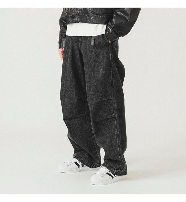 BEAMS「【別注】Gramicci / デニム オーバーパンツ」|チノ|