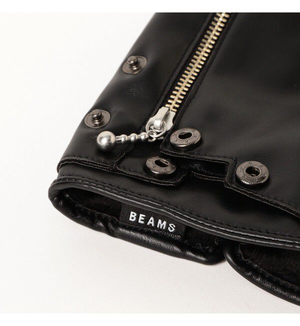 BEAMS「ダブル ライダース グローブ」|手袋|