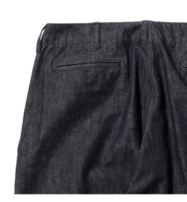 BEAMS PLUS「ダブルダイ デニム ミリタリー トラウザーズ」|チノ|