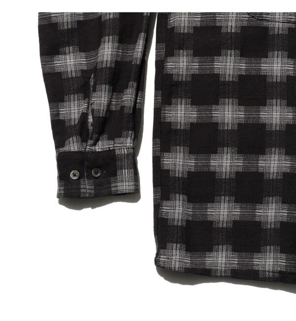 BEAMS PLUS「Open Collar Brushed Satin Plaid」|シャツ・ブラウス|