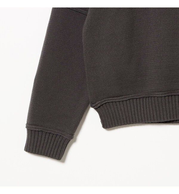 BEAMS「5ゲージ パネル クルーネック ニット」|ニット・セーター|