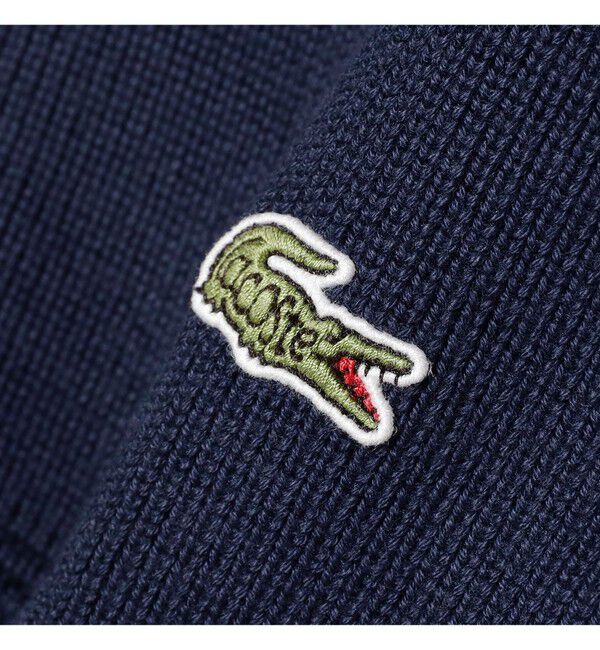 BEAMS「【別注】LACOSTE / ジップ カーディガン」|ニット・セーター|