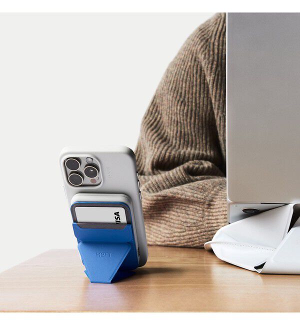 BEAMS「MOFT / Snap-On スマホスタンド」|モバイルケース|SAPHIRE_BLUE