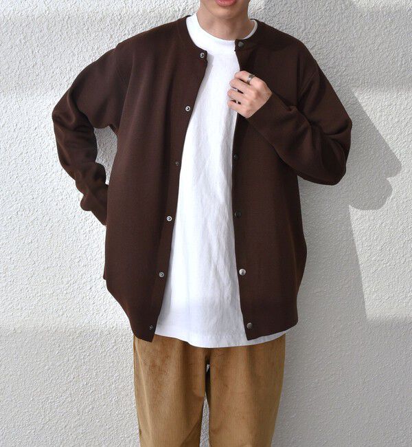 SHIPS any「SHIPS any: 〈手洗い可能〉 ミラノリブ クルーネック カーディガン 24SS◇」|カーディガン|