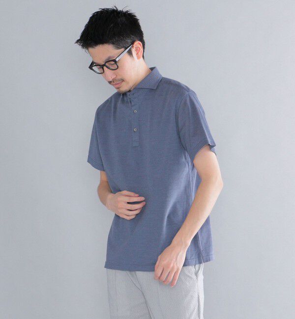 SHIPS「SHIPS：ALBINI 32ゲージ カノコ無地 ポロシャツ」|ポロシャツ|