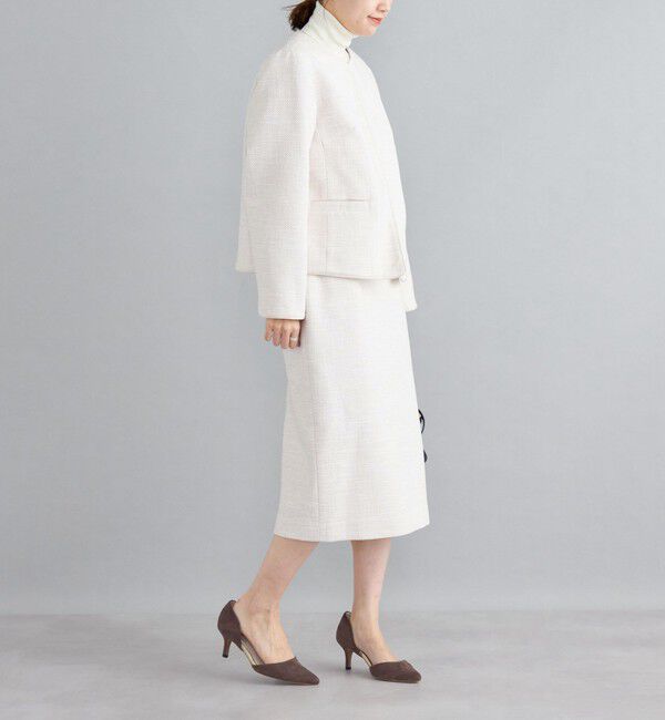 SHIPS for women「ツイードタイトスカート（セットアップ対応）◇」|タイト|