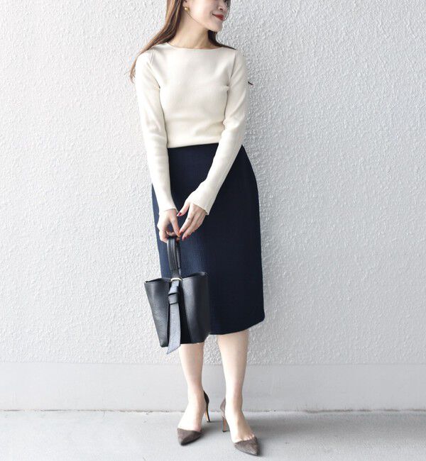 SHIPS for women「ツイードタイトスカート（セットアップ対応）◇」|タイト|