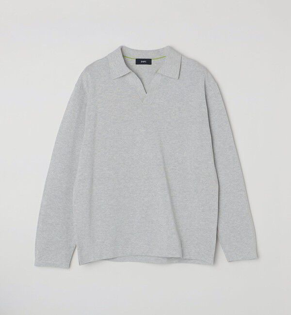 SHIPS「SHIPS:〈手洗い可能〉14ゲージ TEXBRID(R) ミラノリブ スキッパー ポロシャツ」|Tシャツ・カットソー|