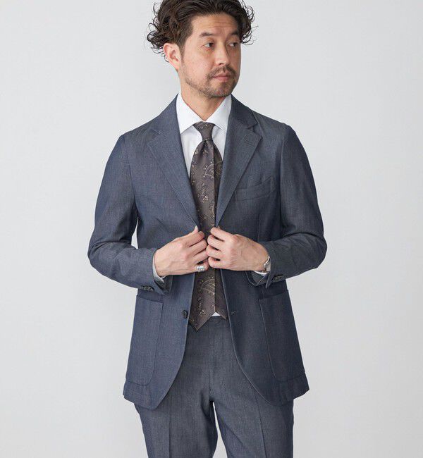 SHIPS「SHIPS: コットン コードレーン ジャケット」|テーラードジャケット|ロイヤルブルー