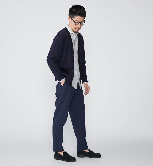 SHIPS「SHIPS:〈手洗い可能〉ICE WOOL カラーパネル Vネック ニット カーディガン」|カーディガン|