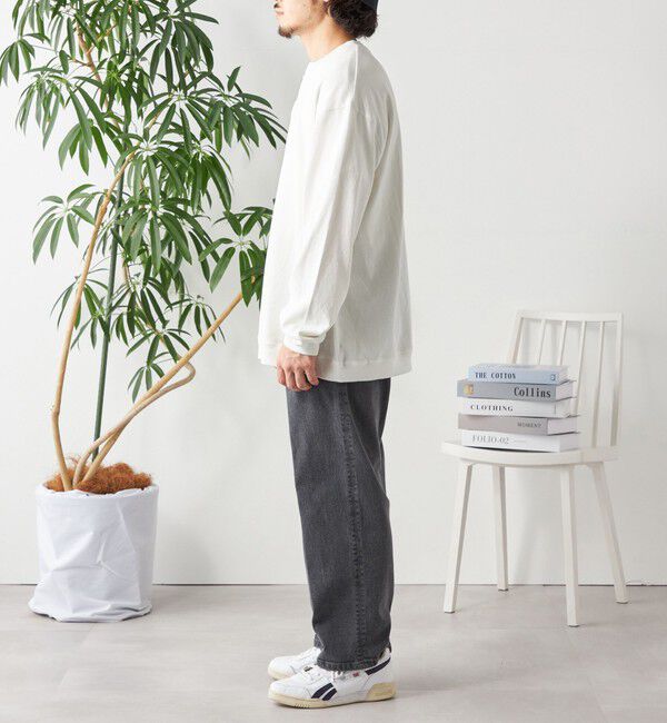 SHIPS any「SHIPS any: COTTON USA ガーメントダイ ヘビーウェイト ヘンリーネック Tシャツ (ロンT)◇」|Tシャツ・カットソー|