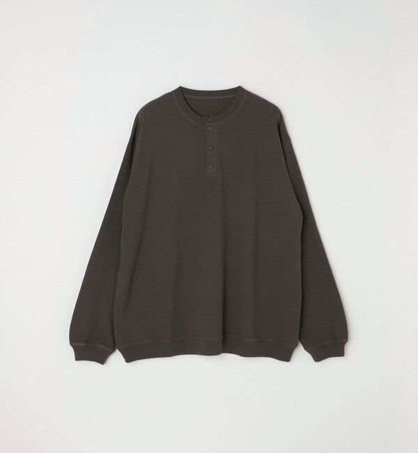 SHIPS any「SHIPS any: COTTON USA ガーメントダイ ヘビーウェイト ヘンリーネック Tシャツ (ロンT)◇」|Tシャツ・カットソー|