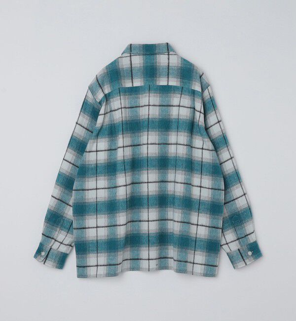 SHIPS「SHIPS :イタリーヤーン チェック シャギー シャツ アウター」|シャツ・ブラウス|