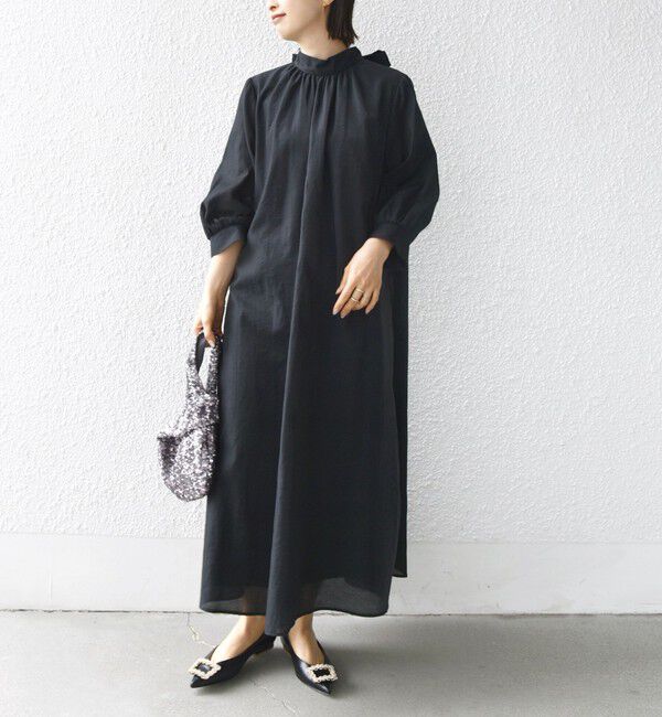 SHIPS for women「【SHIPS別注】kaene:2WAY ボウタイ ロング ワンピース（セレモニー対応可）」|ワンピース|