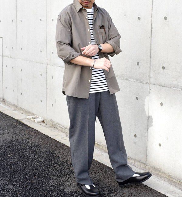 SHIPS any「SHIPS any: 〈洗濯機可能〉コットン / リネン ７分袖 レギュラー シャツ 24SS◇」|シャツ・ブラウス|