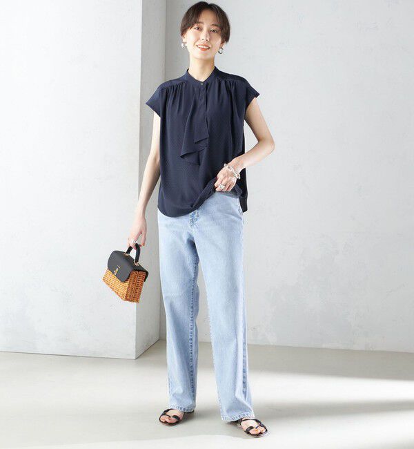 SHIPS for women「〈手洗い可能〉スカーフ タイ フレンチ スリーブ ブラウス ◇」|シャツ・ブラウス|