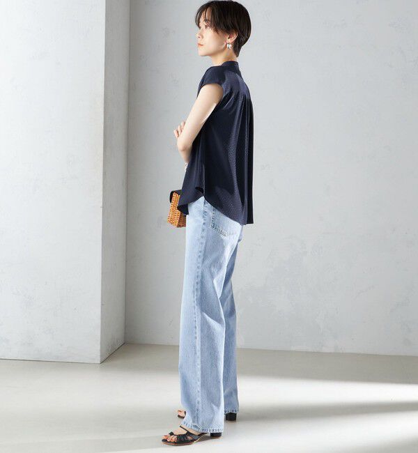 SHIPS for women「〈手洗い可能〉スカーフ タイ フレンチ スリーブ ブラウス ◇」|シャツ・ブラウス|