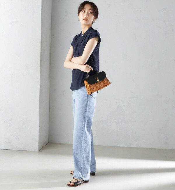 SHIPS for women「〈手洗い可能〉スカーフ タイ フレンチ スリーブ ブラウス ◇」|シャツ・ブラウス|