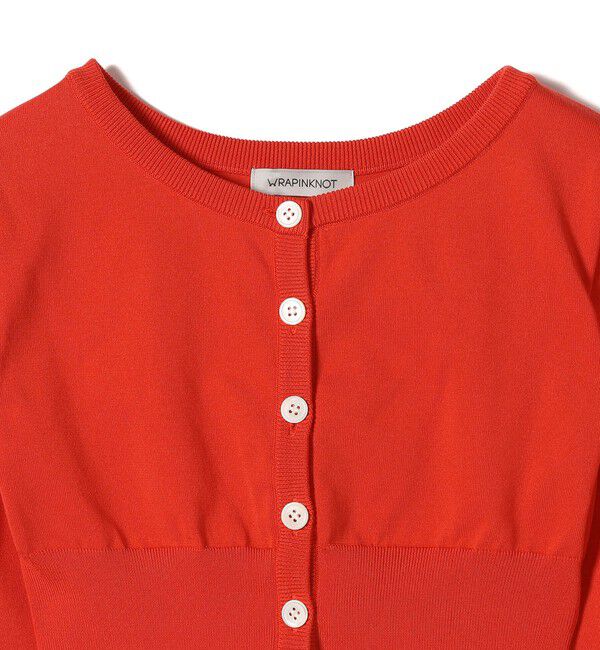SHIPS for women「WRAPINKNOT:〈手洗い可能〉ハイゲージ カーディガン」|カーディガン|