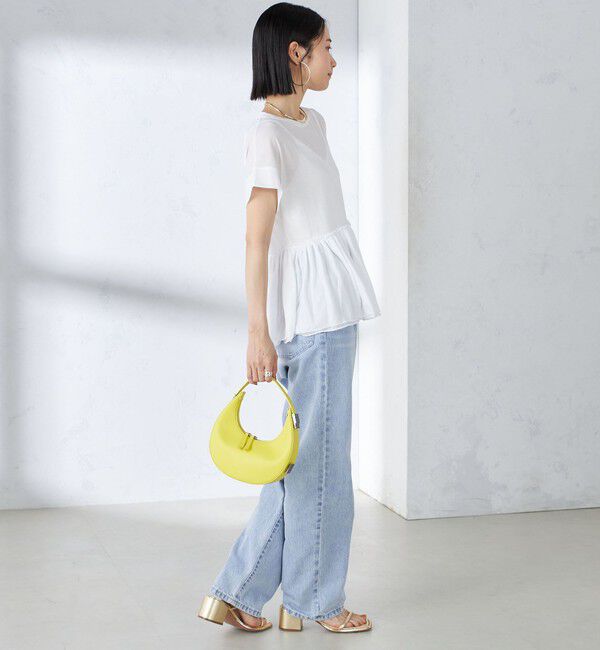 SHIPS for women「〈接触冷感〉コットン ナイロン ペプラム プルオーバー」|Tシャツ・カットソー|