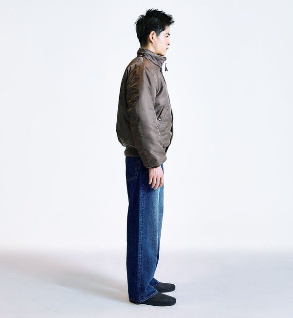 SHIPS「City Ambient Products: スタンドカラー MA-1 ジップアップ ブルゾン」|ブルゾン・スタジャン|