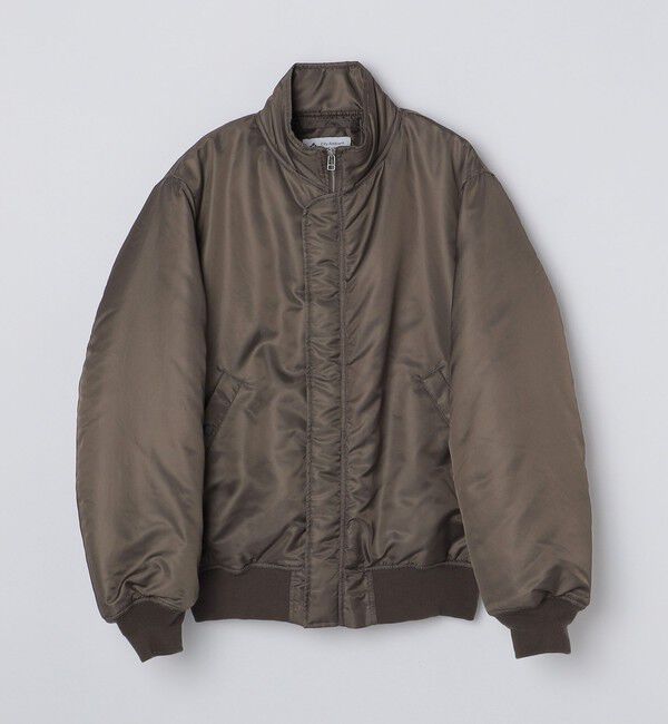 SHIPS「City Ambient Products: スタンドカラー MA-1 ジップアップ ブルゾン」|ブルゾン・スタジャン|