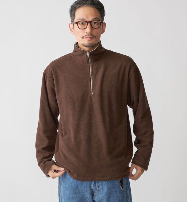 SHIPS「SHIPS: リバーシブル ボーダー フリース ハーフジップ プルオーバー」|プルオーバー|