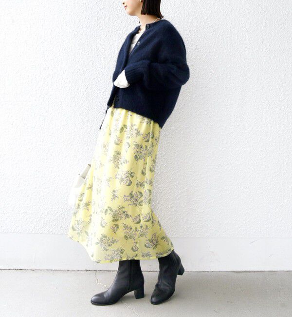 SHIPS for women「〈手洗い可能〉シアー レイヤード プリント スカート」|スカート|