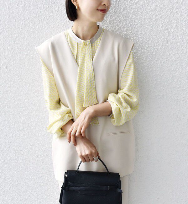 SHIPS for women「〈手洗い可能〉プルオーバー ベスト（セットアップ対応）」|ベスト・ジレ|