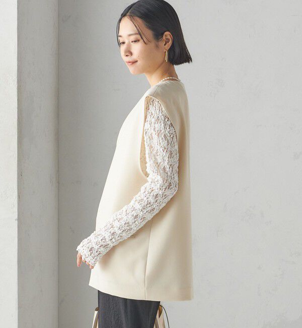 SHIPS for women「〈手洗い可能〉プルオーバー ベスト（セットアップ対応）」|ベスト・ジレ|