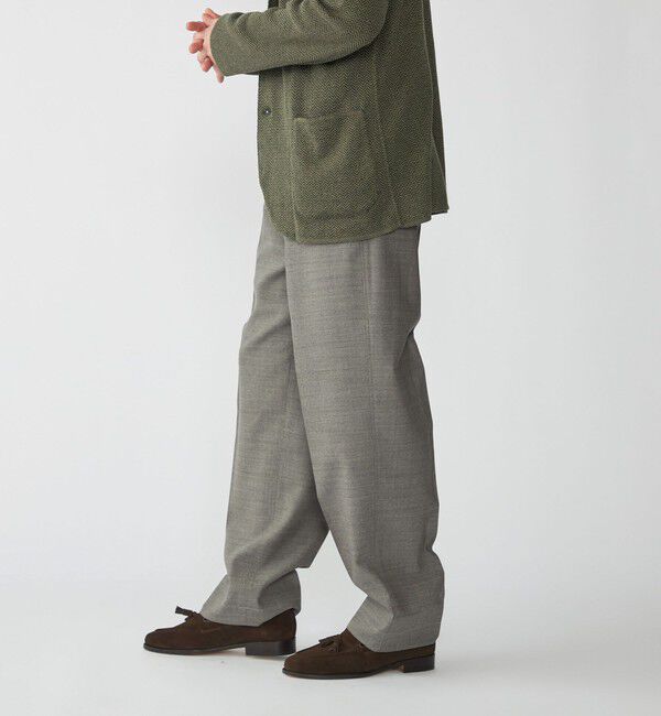 SHIPS「BERNARD ZINS: WALLIS トロピカル ソリッド スラックス」|スラックス|