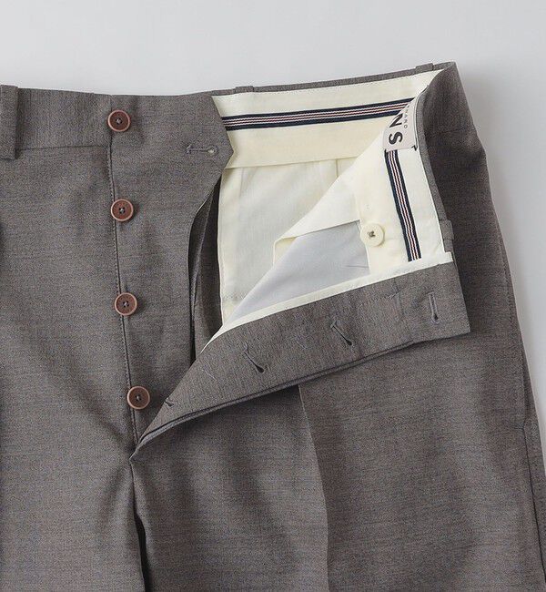 SHIPS「BERNARD ZINS: WALLIS トロピカル ソリッド スラックス」|スラックス|