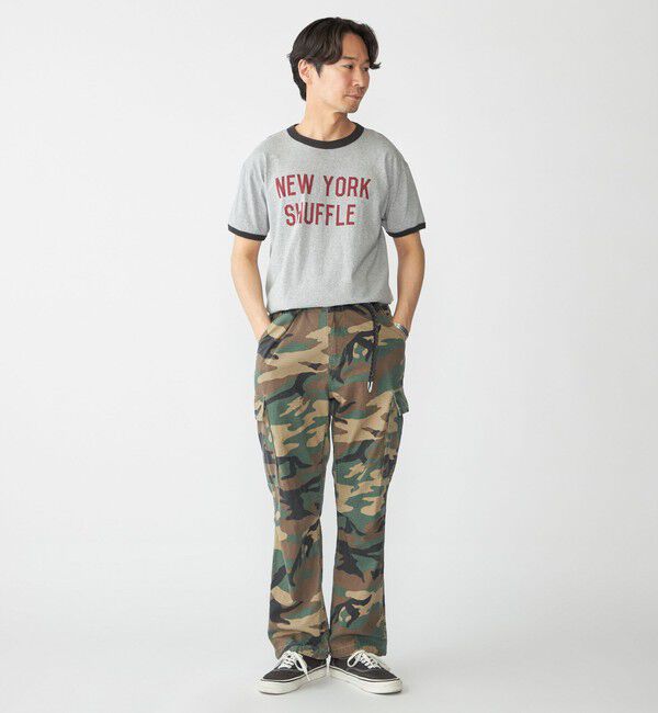 SHIPS「【SHIPS別注】THE DAY ON THE BEACH: プリント リンガー Tシャツ」|Tシャツ・カットソー|