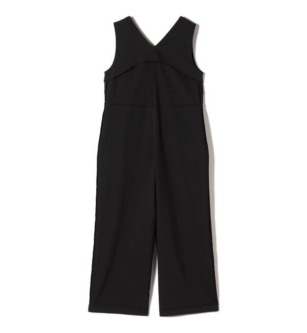 SHIPS for women「little black: 〈洗濯機可能〉ストレッチ ツイル フロント釦  Vネック オールインワン（セレモニー対応可）」|オールインワン|