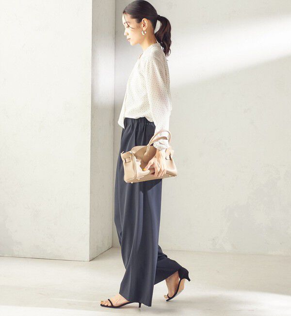 SHIPS for women「〈洗濯機可能〉ストレッチ ツイル イージー タック パンツ」|その他|