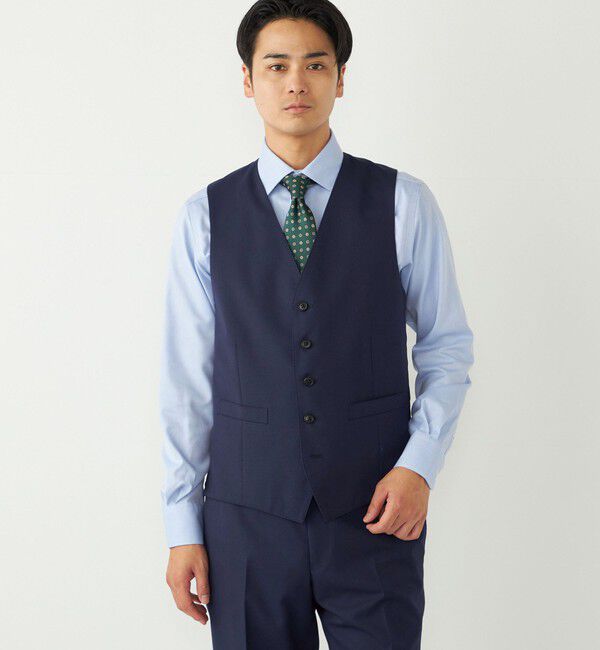 SHIPS Colors 「SHIPS Colors:〈洗濯機可能〉T/W スーツ ベスト(セットアップ対応可能)」|ベスト・ジレ|