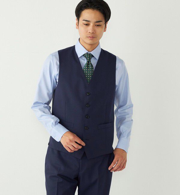 SHIPS Colors 「SHIPS Colors:〈洗濯機可能〉T/W スーツ ベスト(セットアップ対応可能)」|ベスト・ジレ|