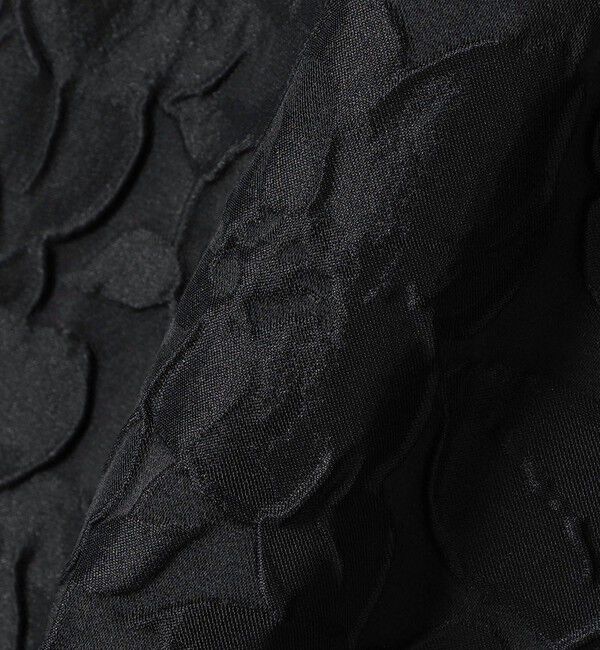 SHIPS for women「〈手洗い可能〉膨れ ジャカード バックタイ フレア ワンピース」|ワンピース|